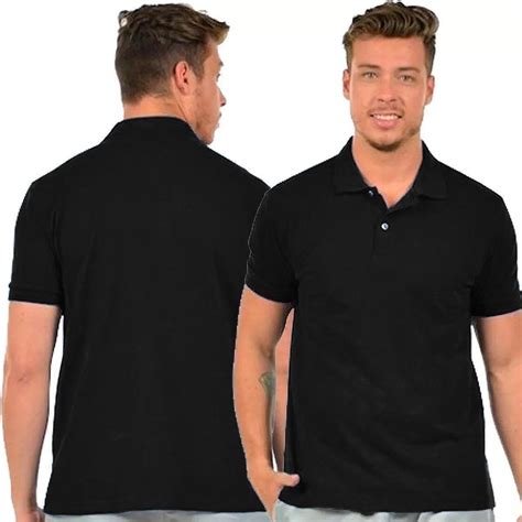 camiseta preta polo